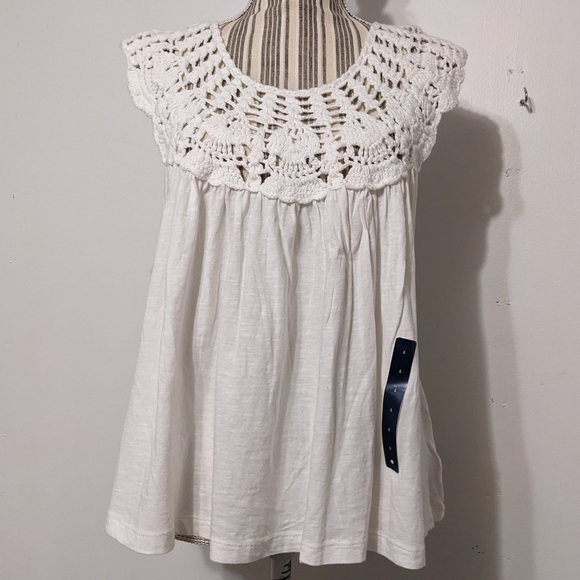 Lucky Brand Tops - Lucky Brand crochet summer top nwt